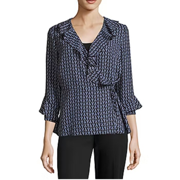 Worthington Wrap Top Size Small - Picture 1 of 4